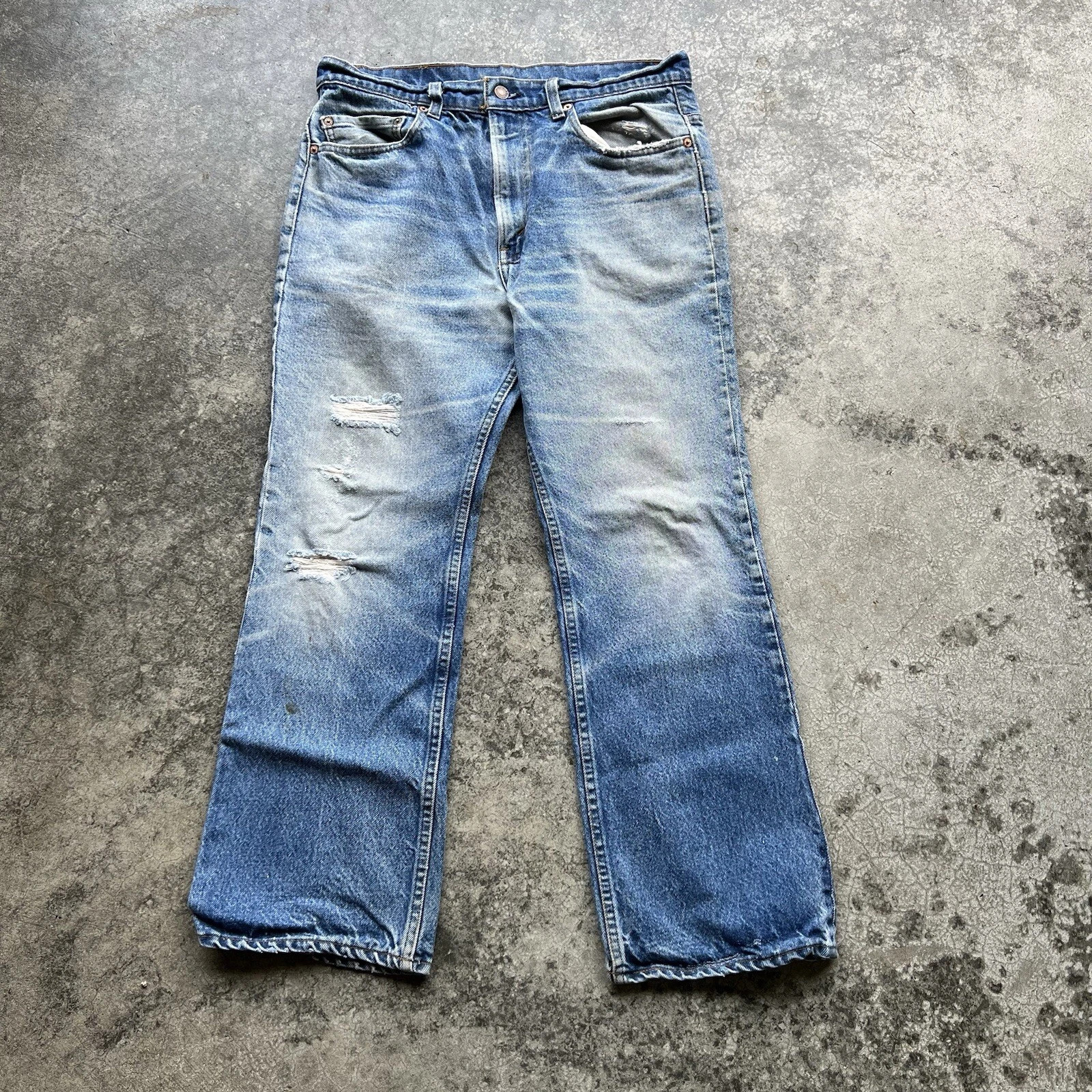 Vintage 70s 80s Levi’s 517 Blue Wash Denim Jeans Mens Actual Sz 32x27 USA Made  | eBay | eBay UK