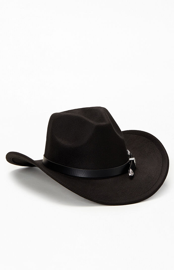 Buckle Cowboy Hat in Black | PacSun