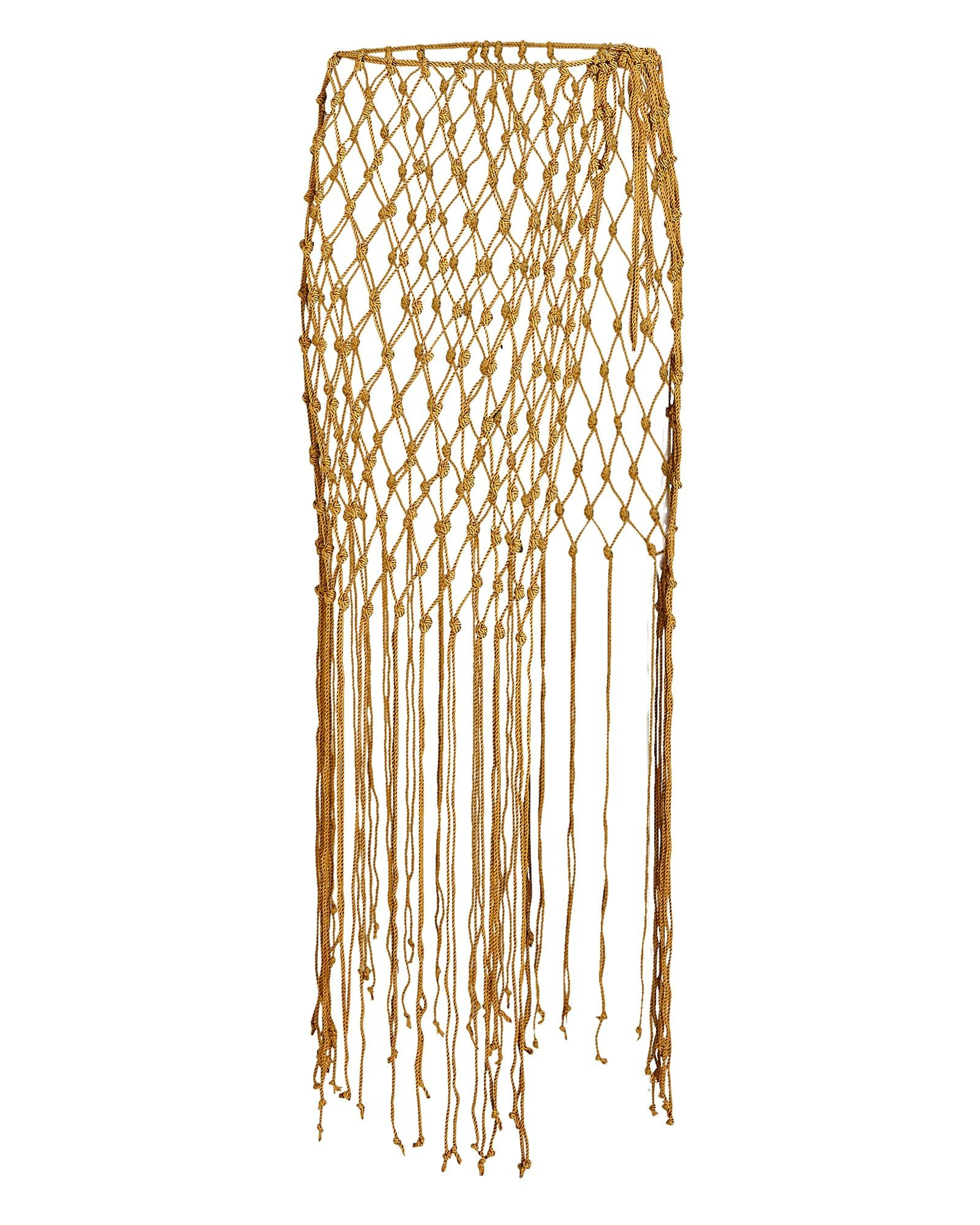 Naviero Fringed Net Pareo Skirt | INTERMIX