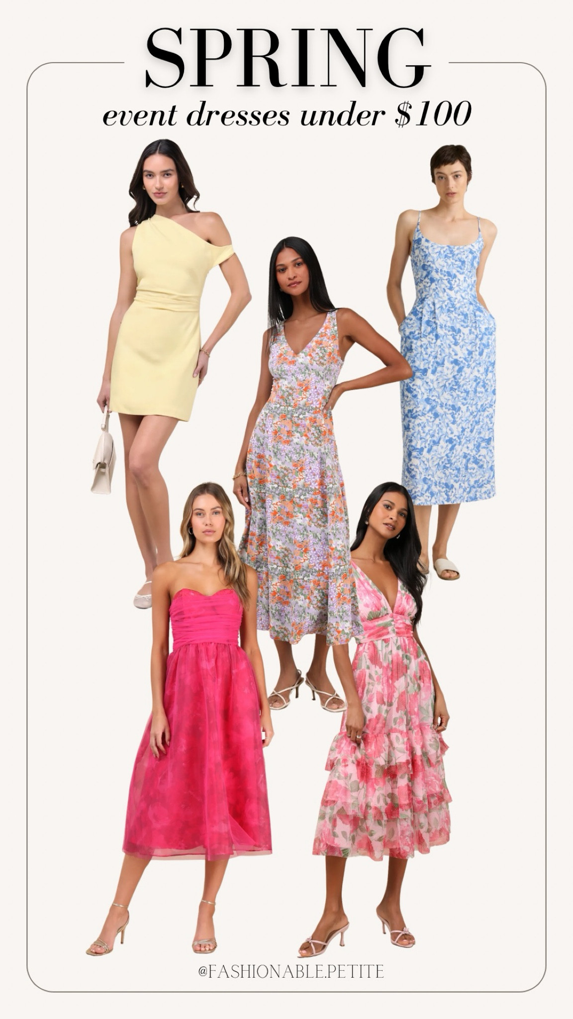Spring dresses to wear to your next event! 

Spring dress, affordable, floral dress, party dress, shower dress, event dress 

#LTKWedding #LTKFindsUnder100