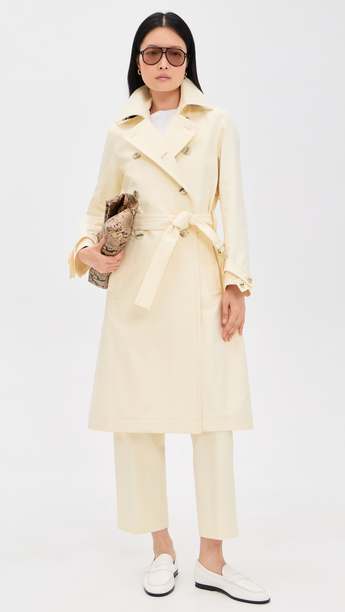 Renggli Cotton Twill Trench Coat Buttercream M | Shopbop