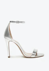 Sandália Gisele Salto Alto Prata | Schutz BR