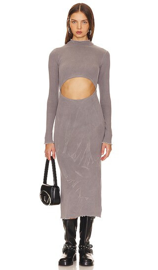 Tularosa Green Chiara Dress in Grey. - size XL | Revolve Clothing (Global)