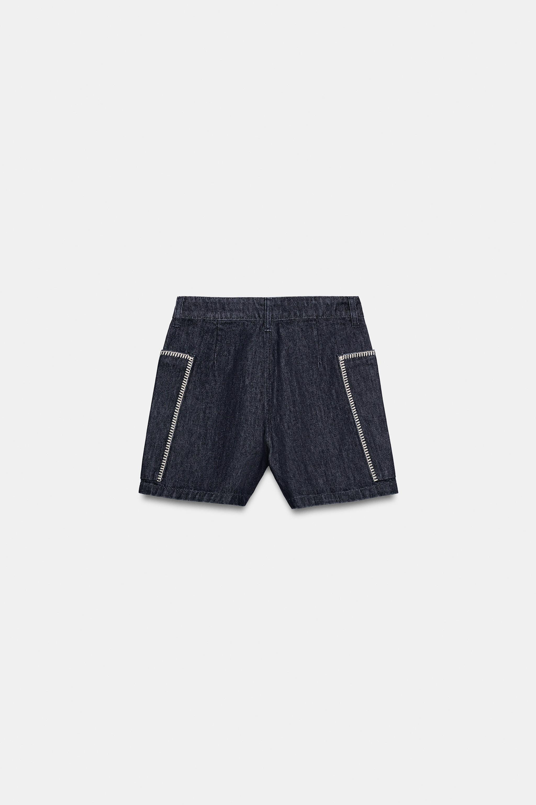 Z1975 EMBROIDERED SHORTS | Zara AU