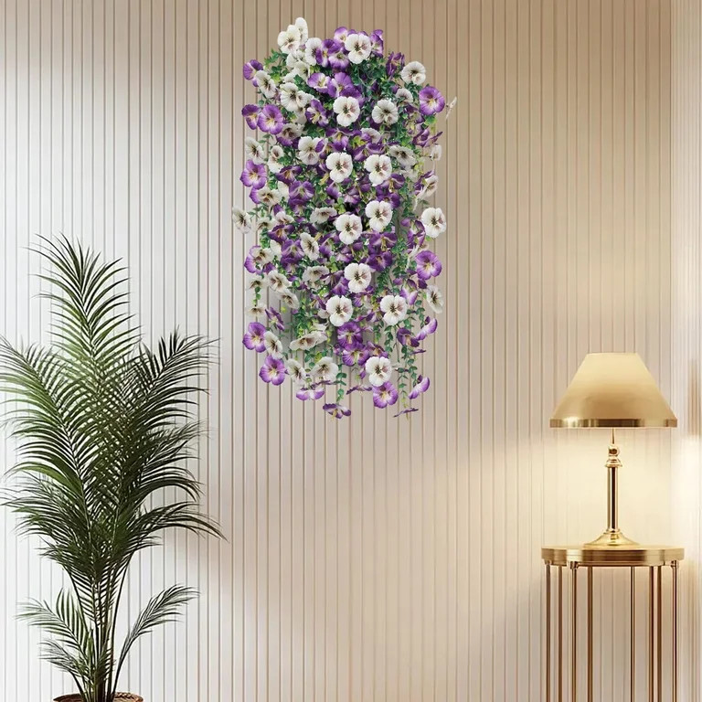 Artificial Hanging Morning Glory Flowers for Outdoors Spring Summer Fall Decoration Autumn Faux F... | Walmart (US)