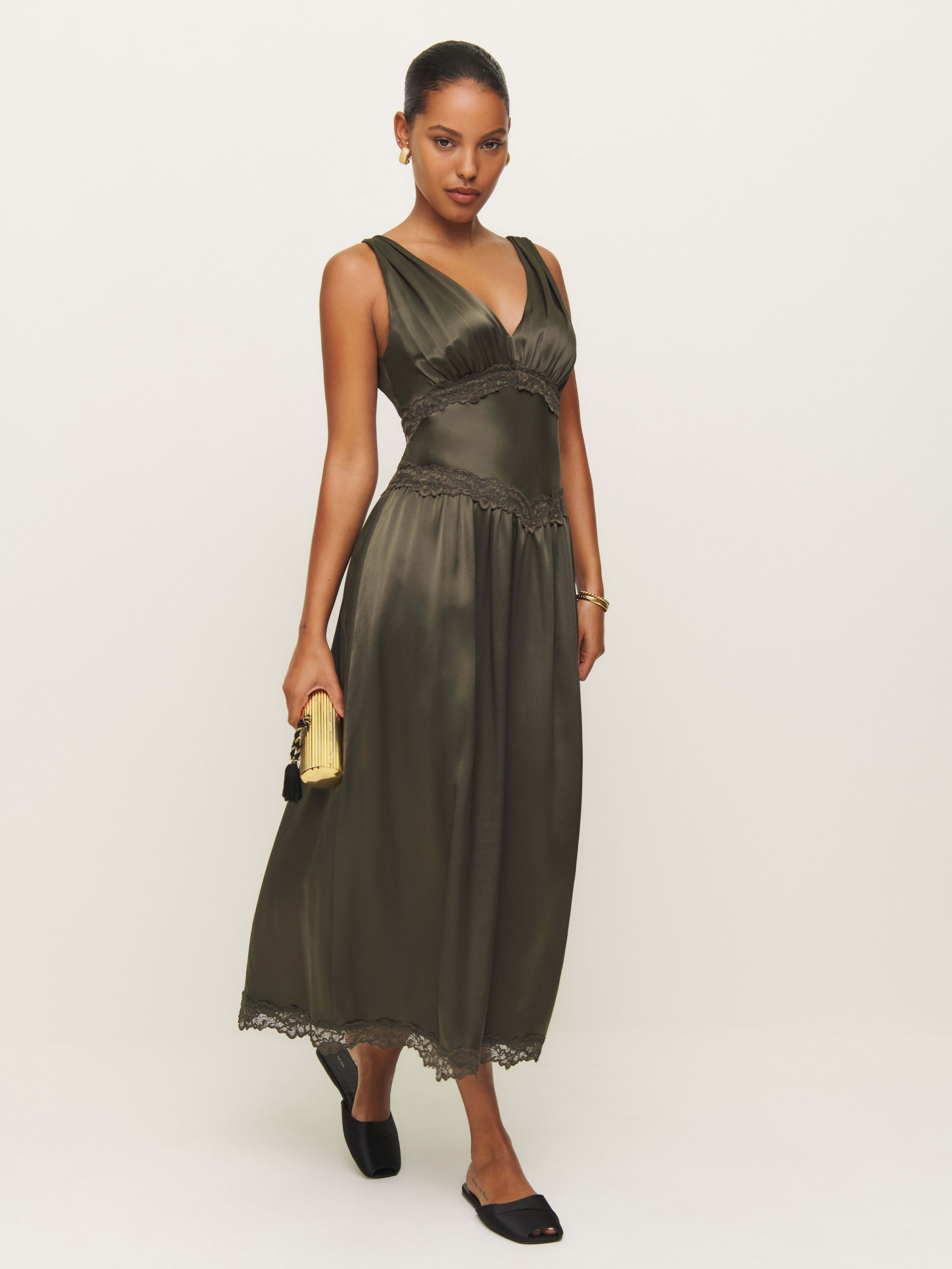 Stasia Silk Dress | Reformation (Global)