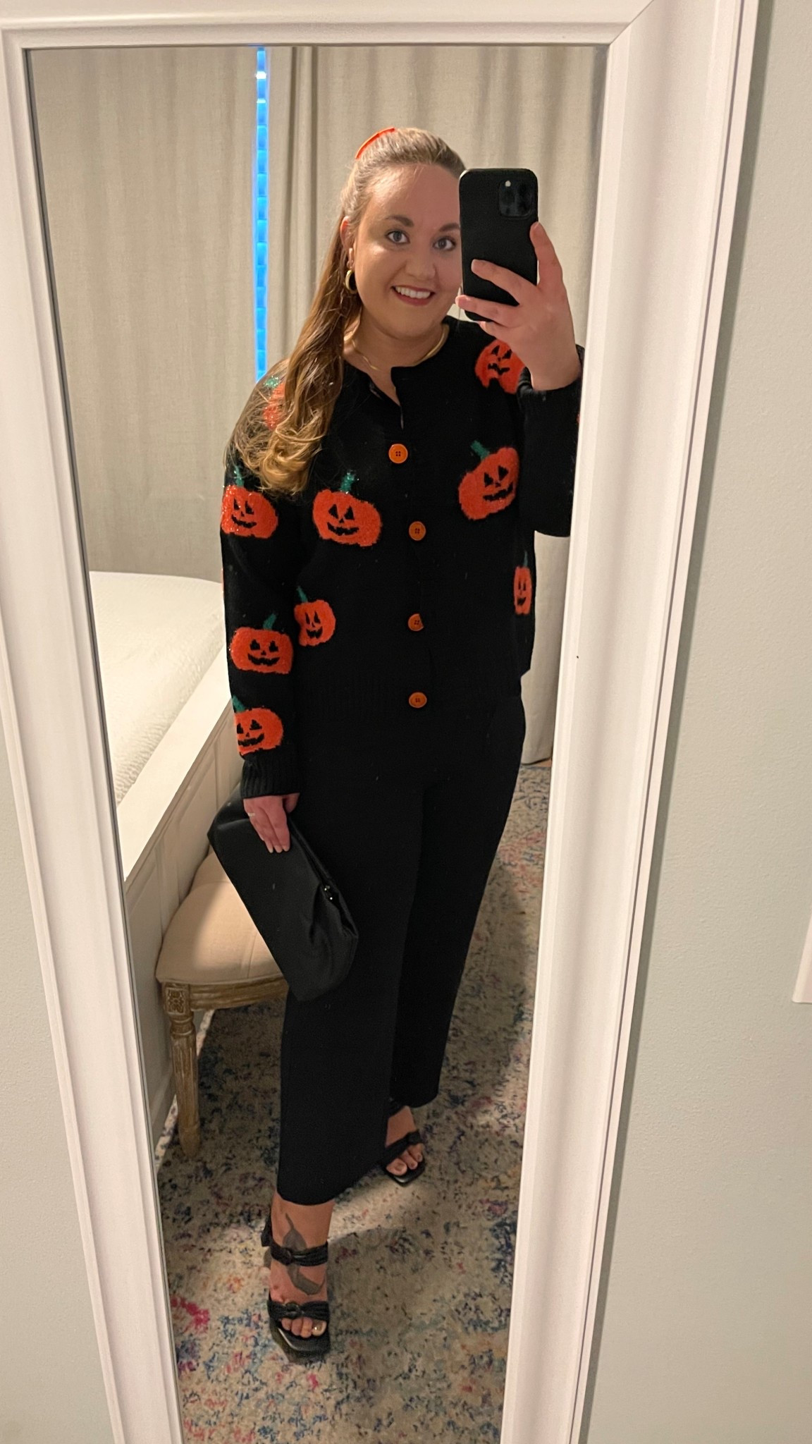 Halloween outfit, black outfit, orange hairbow, hair clip, hair bow, Halloween style, black ankle pants, black work pants, Colette pants, target style, target outfit 

#LTKSeasonal #LTKFindsUnder50 #LTKHalloween