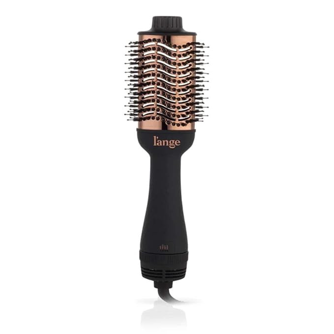 L'ANGE HAIR Le Volume 2-in-1 Volumizing Brush Blow Dryer | Black 75MM Round Vent Hot Air Brush an... | Amazon (US)
