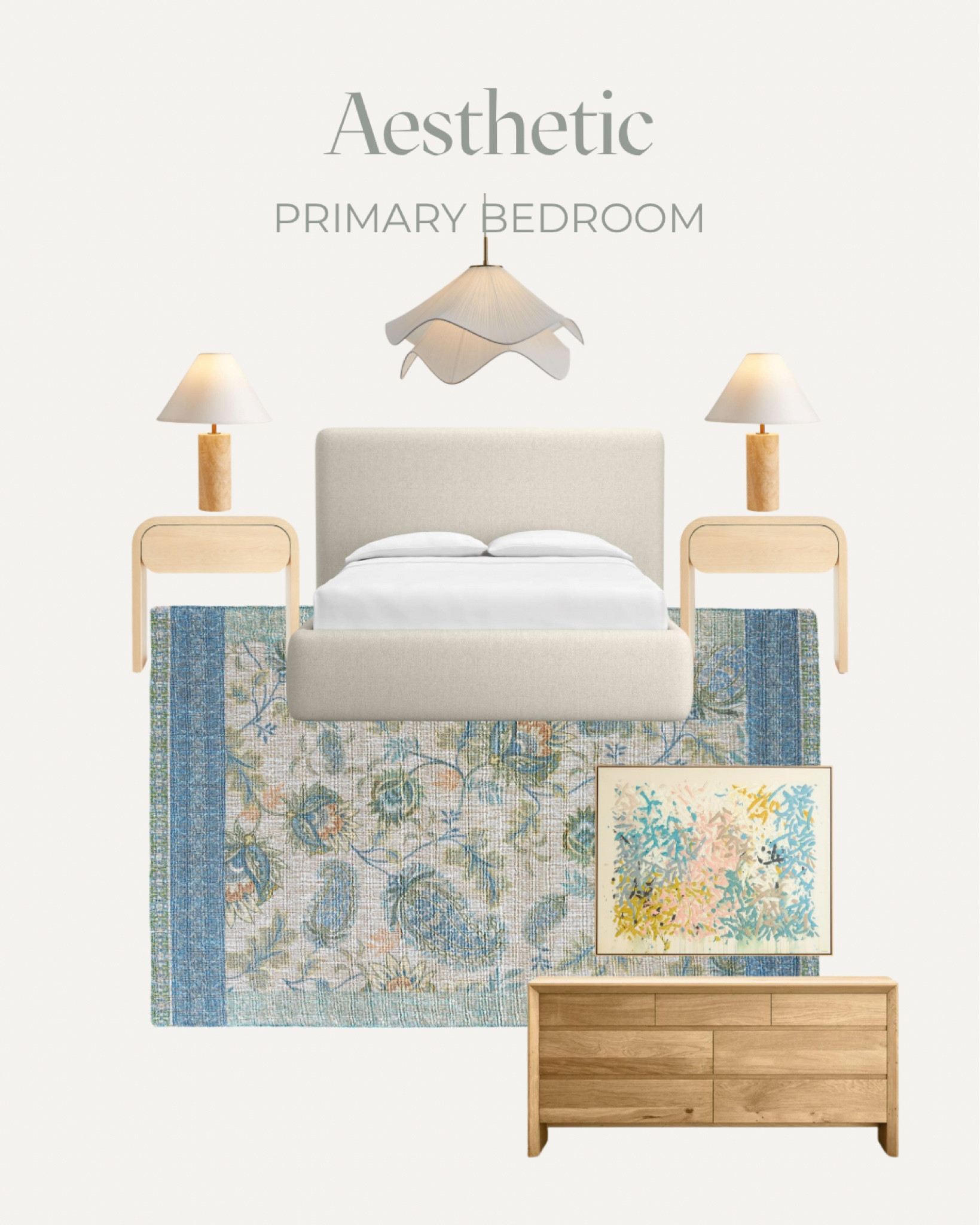 Blue and neutral aesthetic bedroom 🩵 

#LTKFamily #LTKSeasonal #LTKHome