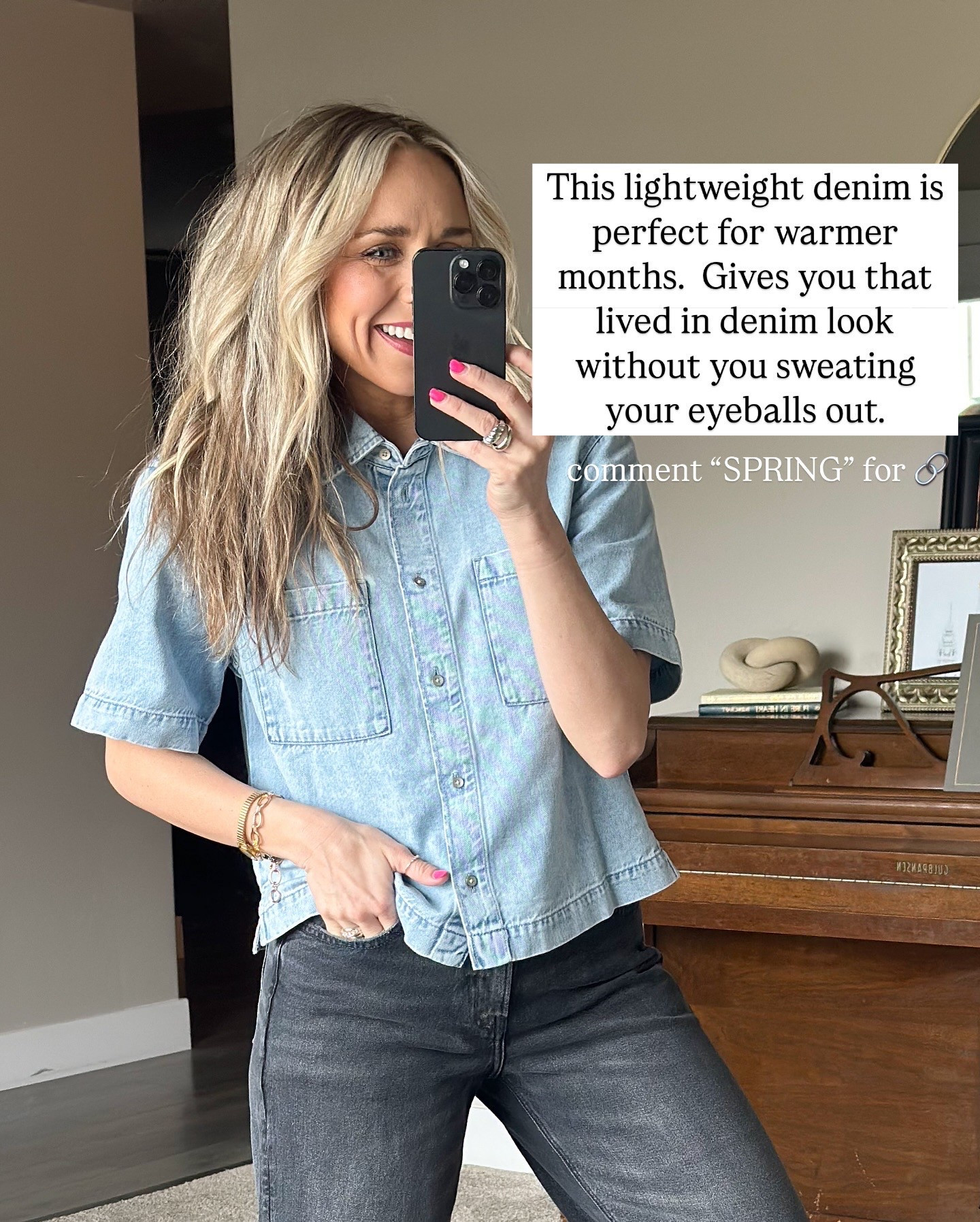 Obsessed with this cropped denim number! Perfect spring outfit. 

True to size.

#LTKFindsUnder50 #LTKSeasonal #LTKWatchNow