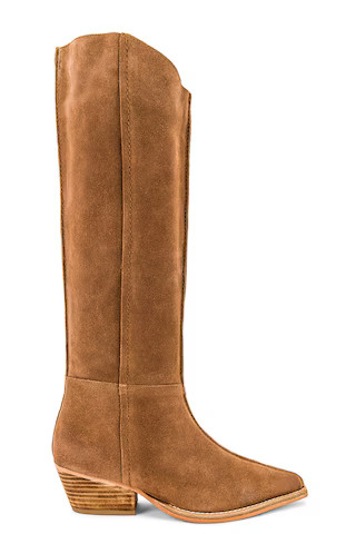 Free People Sway Low Slouch Boot in Tan from Revolve.com | Revolve Clothing (Global)