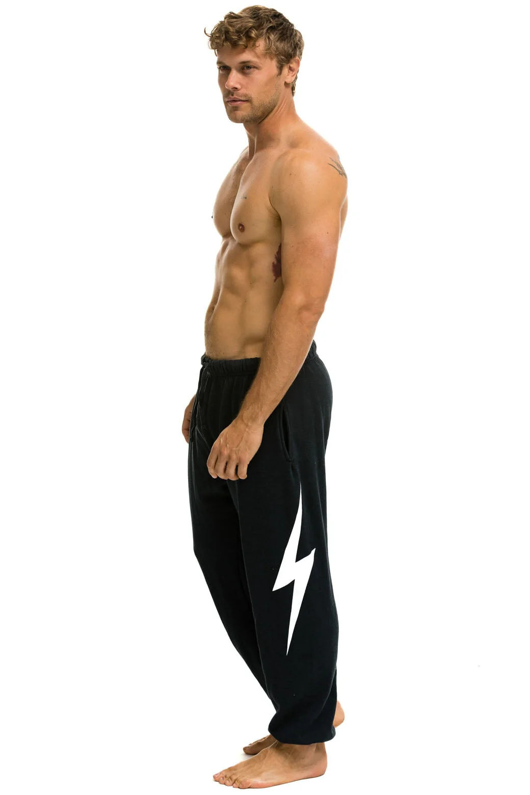 Aviator Nation - Men's Bolt Sweatpants - Charcoal | Jones & Daughters