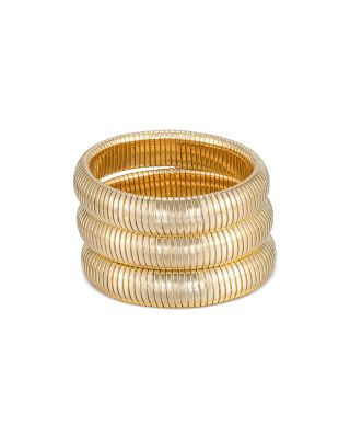 Golden Hour Stretch Bracelets in 18K Gold Plated or Rhodium Plated, Set of 3 | Bloomingdale's (US)
