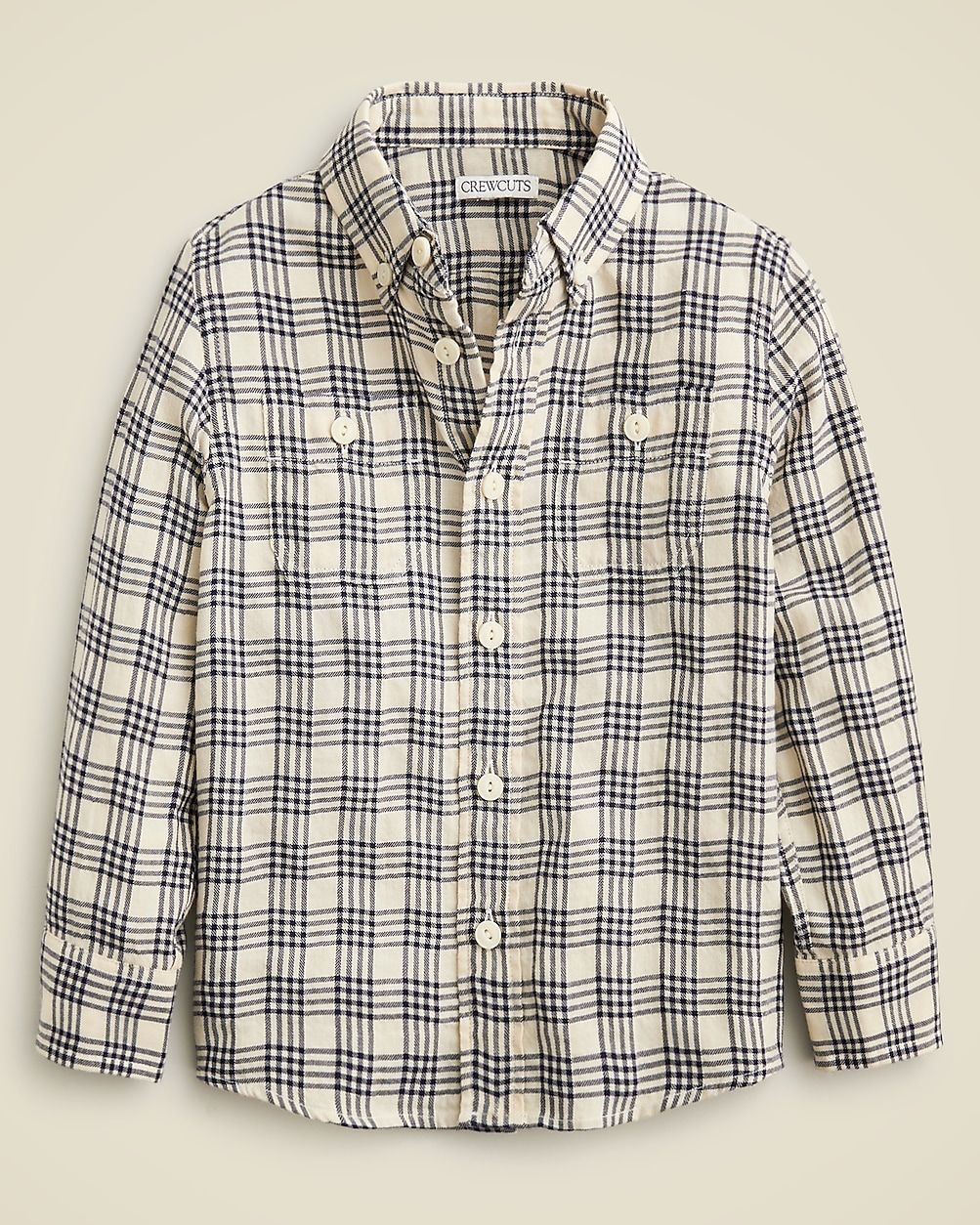 Kids' long-sleeve button-down in lightweight flannel | J. Crew US