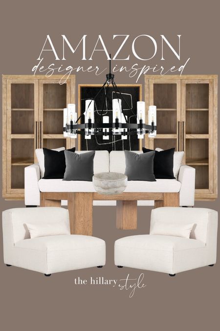 Amazon designer inspired!

Living room. Sofa. Coffee table. Accent chair. Chandelier. Cabinet. Art. 

#LTKhome #LTKstyletip #LTKsalealert