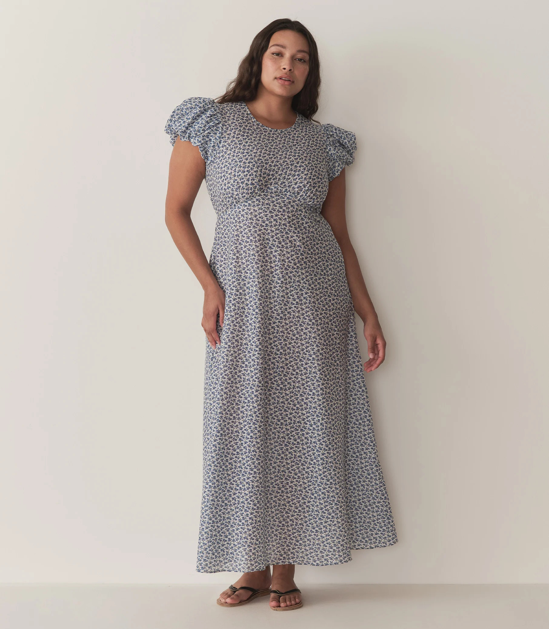 Romina Dress - Cornflower Hillside Bloom | DÔEN | DOEN