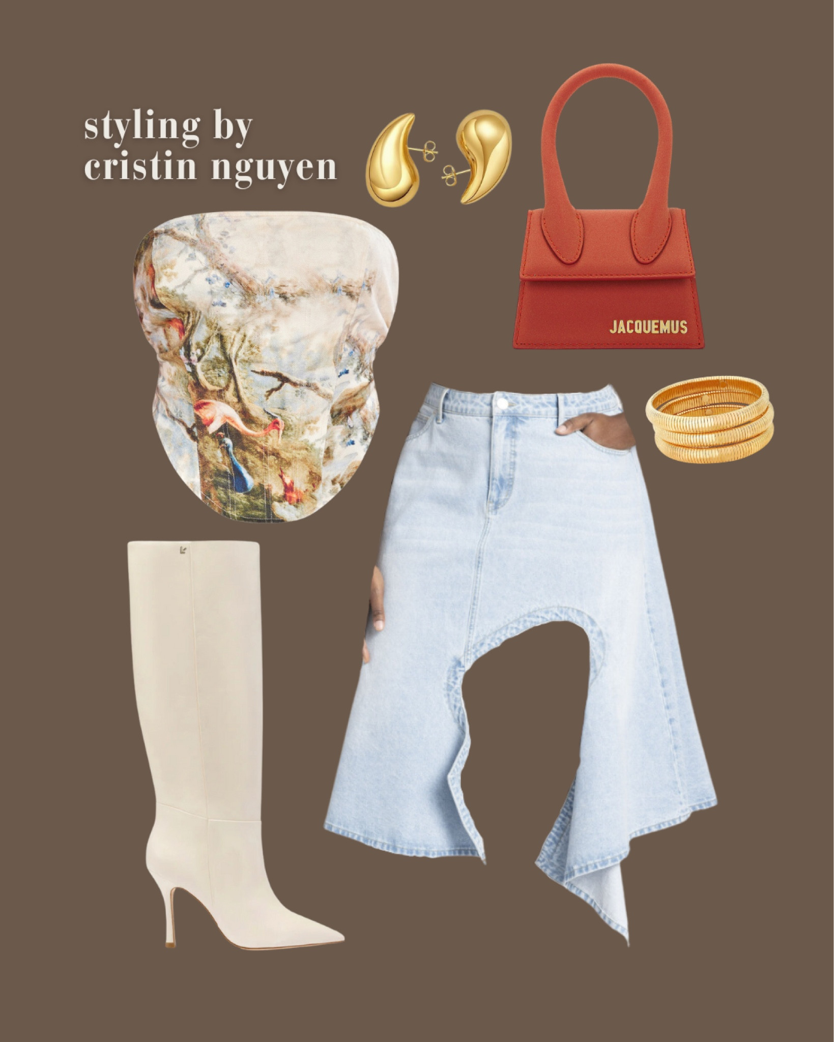 For my beautiful curvy plus-size women! The perfect stylish yet casual day to night outfit!

Scenic corset top with light wash denim cutout handkerchief hem denim skirt. Paired with beige leather boots, gold jewelry, and a dusty red mini purse.

You can also pair with light wash denim wife life jeans or wide leg beige linen pants.

#LTKStyleTip #LTKU #LTKPlusSize