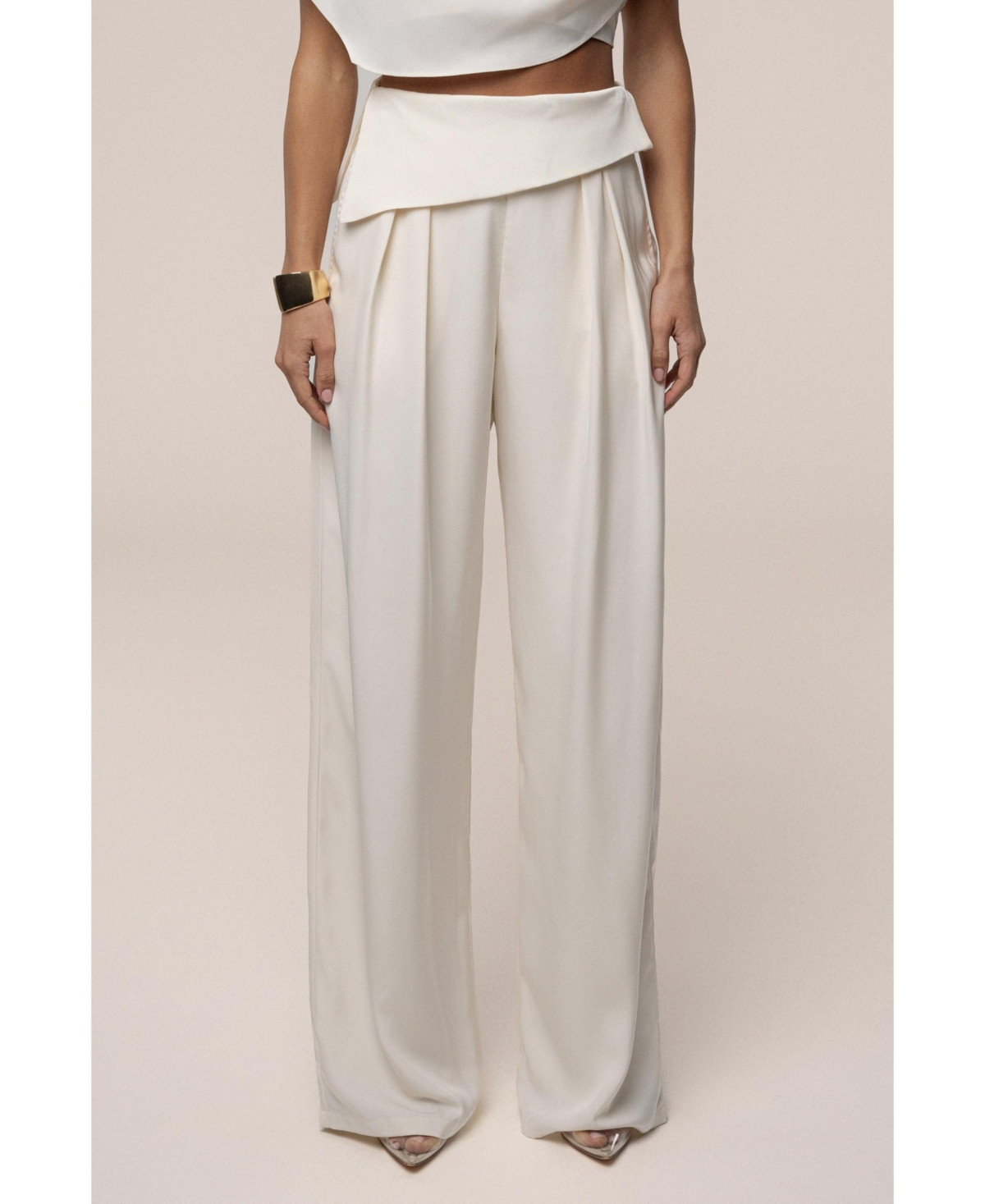Jluxlabel Women's Women's Executive Trousers - Ivory | Macy's
