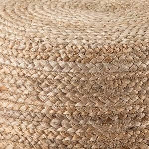 S & L Homes Pouf Ottoman - 100% Jute Braided Footrest Stool Hand Knitted Traditional Cord Boho Po... | Amazon (US)