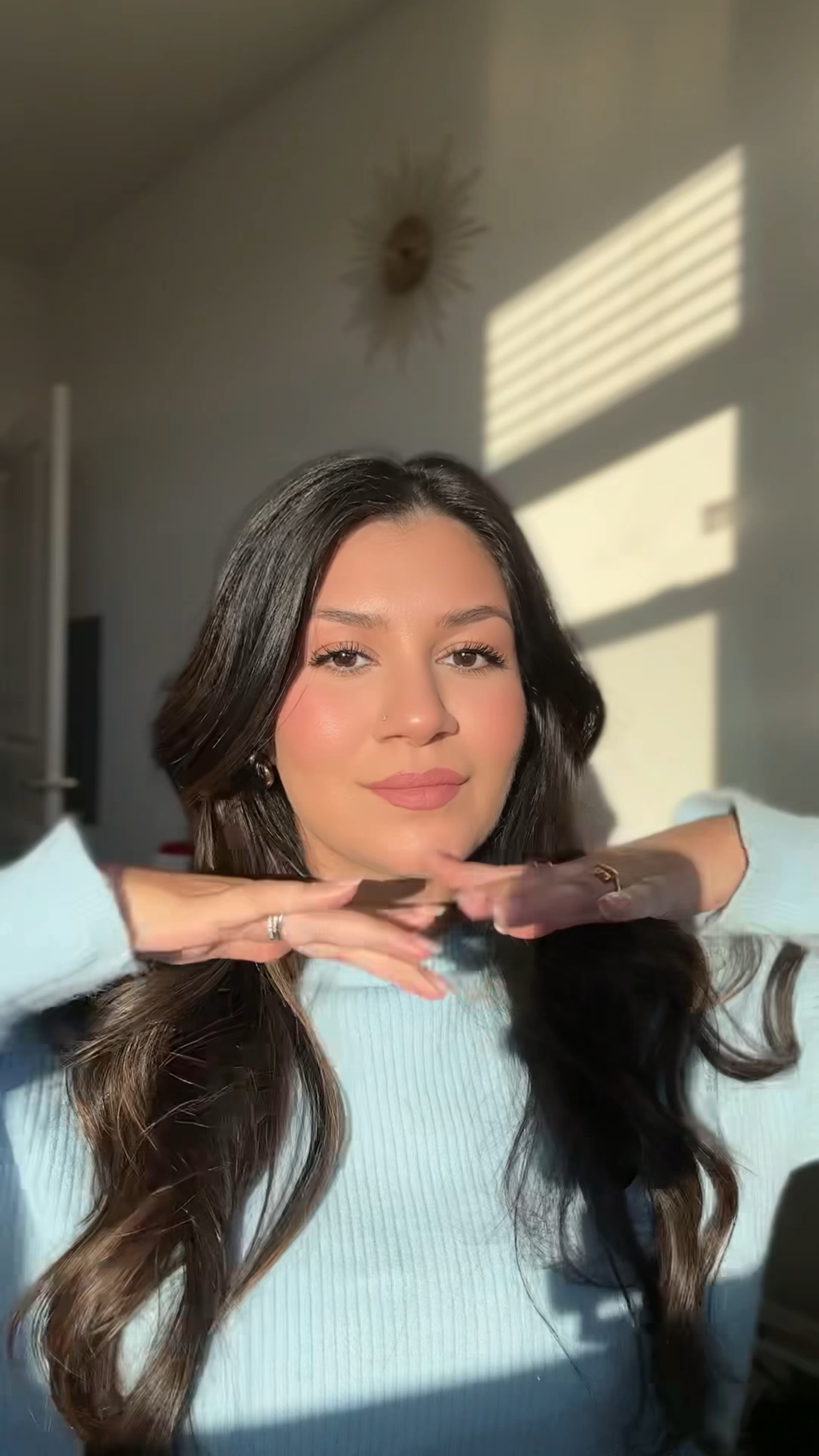 Soft glam makeup. 

quick makeup glam
	•	10 minute makeup
	•	soft glam look
	•	everyday makeup routine
	•	natural glam makeup
	•	easy makeup tutorial
	•	quick get ready with me
	•	makeup for beginners
	•	glowy makeup look
	•	last-minute glam

#LTKgrwm #LTKBeauty #LTKHoliday