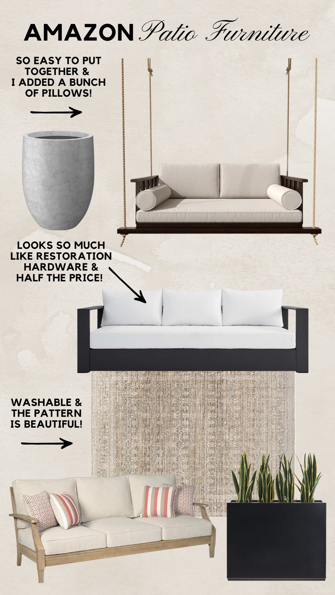 Amazon Patio Furniture // Outdoor Furniture // Amazon Home

#LTKHome