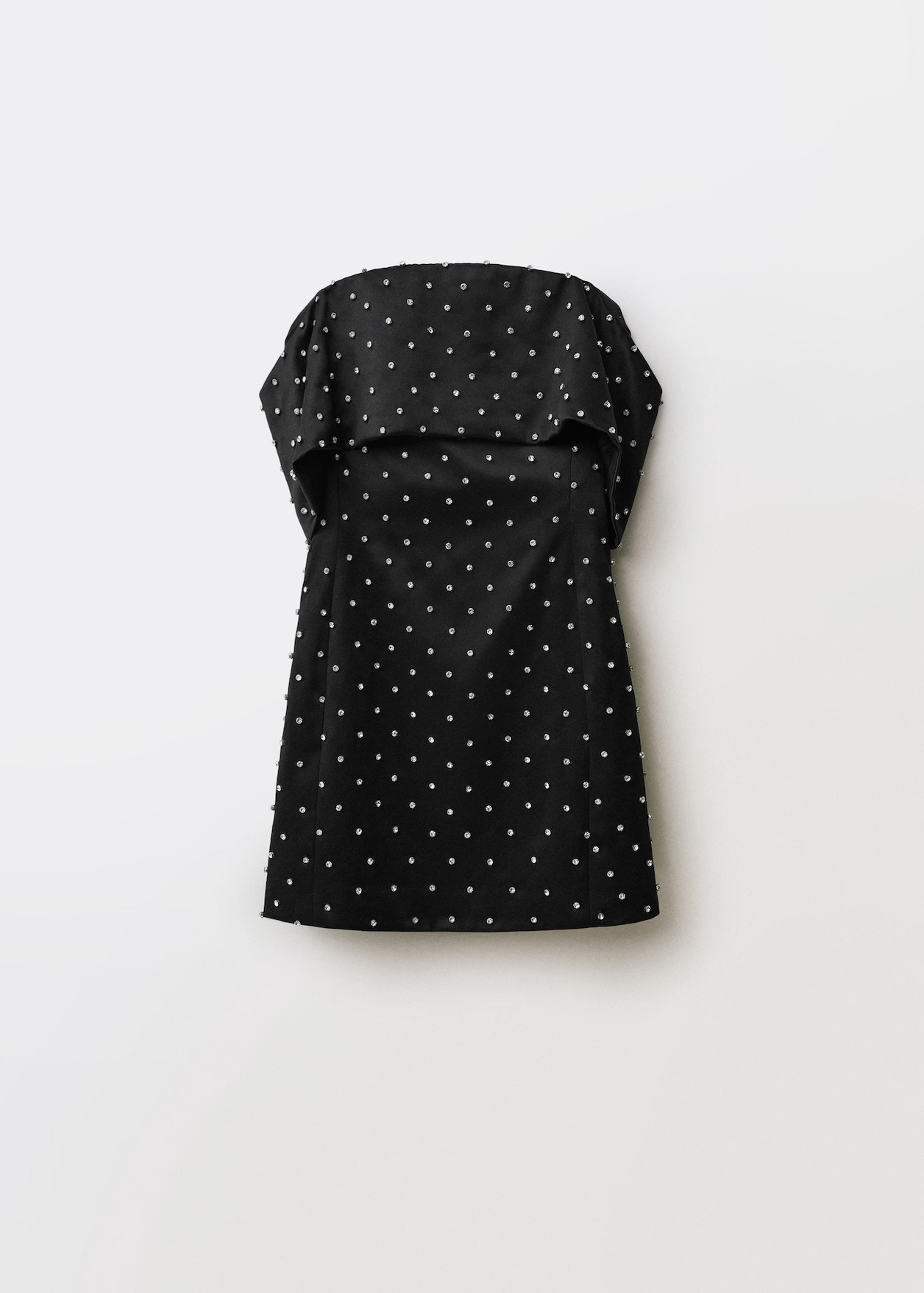 Strapless dress with shiny details - Women | MANGO United Kingdom | MANGO (UK)