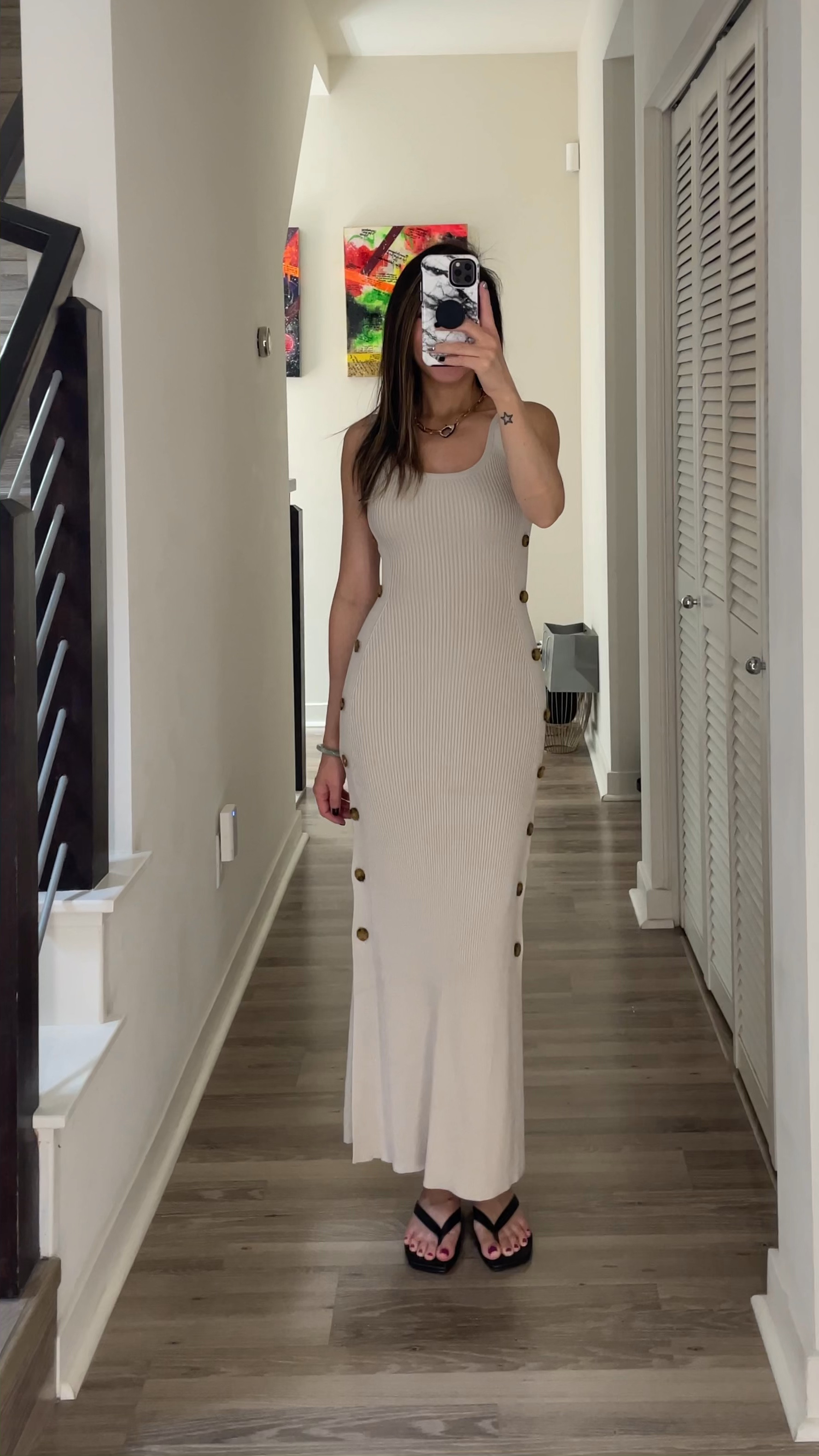 Love this lightweight knit sweater dress that you can wear now and into fall. Hugs you in all the right places. Love the button details. Style with sandals and heels now for summer and transition to booties and boots for fall style. Comes in black and it’s on sale right now! 

Knit dress, sweater dress, summer dress, summer outfit, fall outfit, transitional outfit, dress, midi dress, sale, Abercrombie, The Stylizt 



#LTKFallSale #LTKStyleTip #LTKFindsUnder100