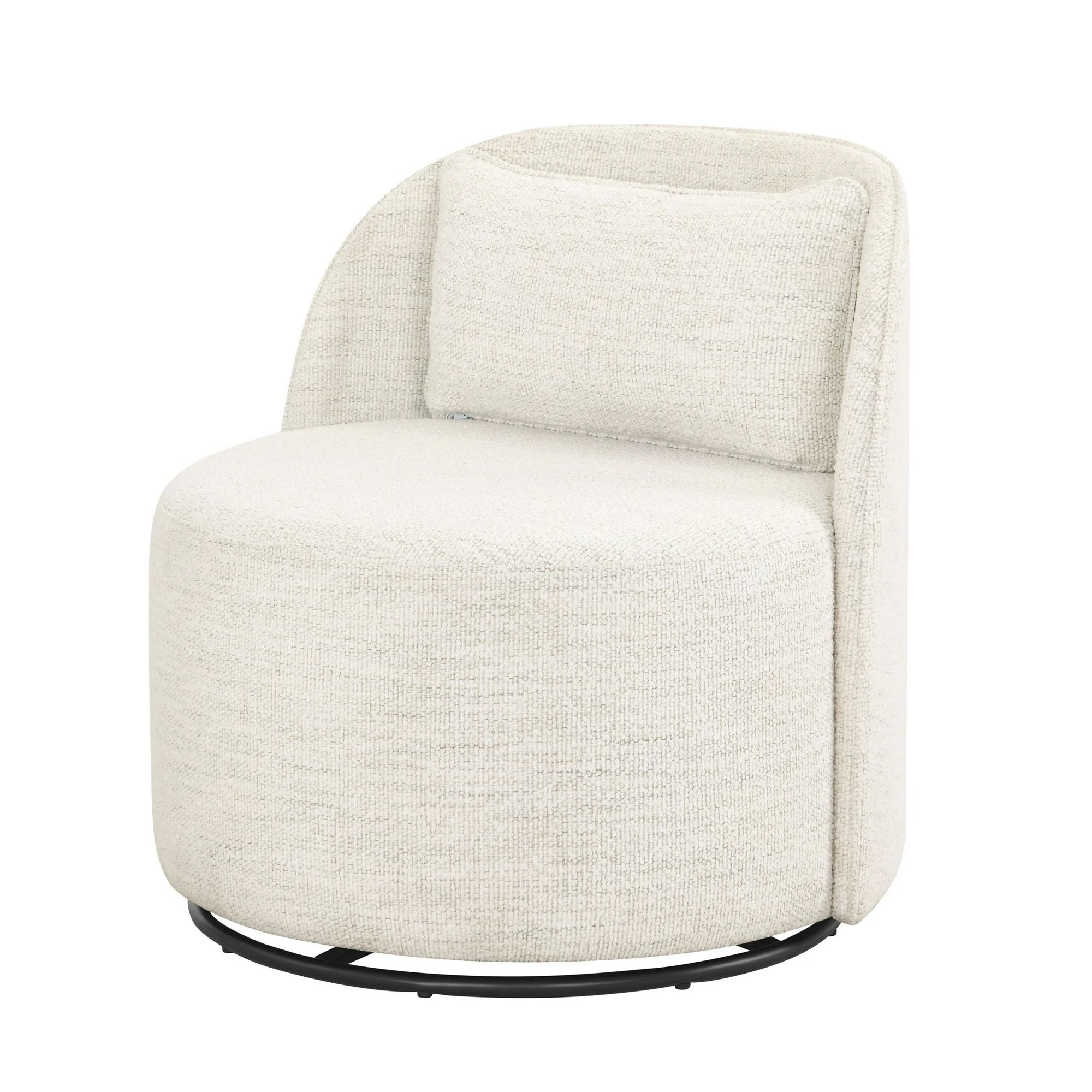 Better Homes & Gardens Juliet Modern Arch Swivel Chair, Cream Bouclé | Walmart (US)