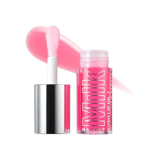 Milk Makeup KUSH Sheer Hydrating Lip Oil – Sheer-Tinted, Long-Lasting, Non-Sticky Gloss for High Shine + Smoother-Looking Lips – Vegan – Pink Magic (Hot Pink, Watermelon Flavor), 0.18oz | Amazon (US)