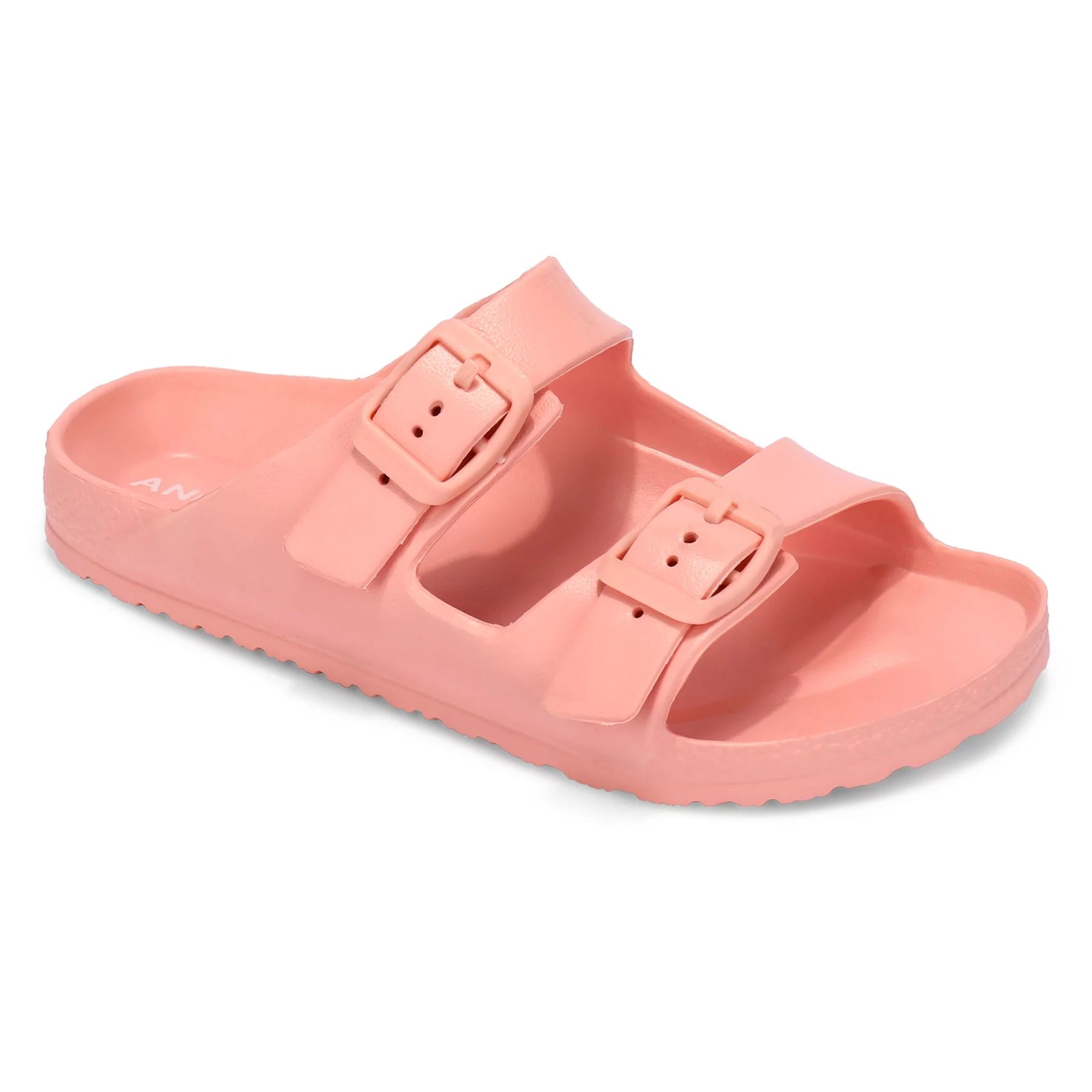 ANLUKE Kids Sandals Adjustable Double Buckle Comfort Slides for Girls Boys, Pink - Walmart.com | Walmart (US)