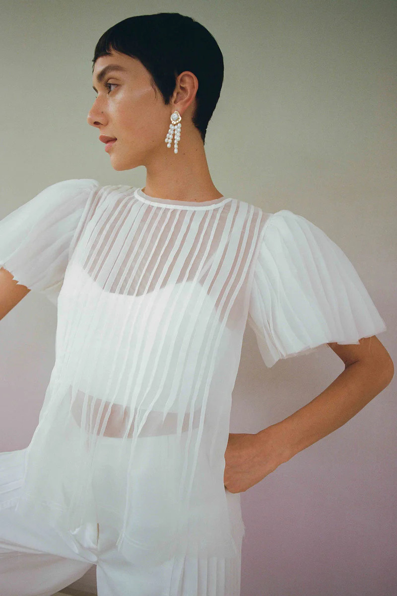 Stella Linear Ruffle Top | Aje.(Global)