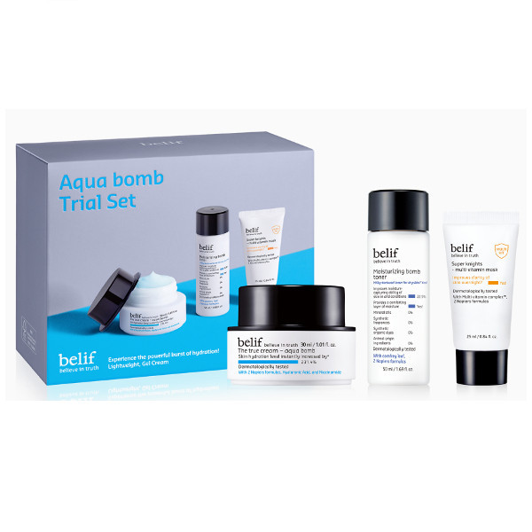 Belif - Aqua Bomb Trial Kit - 1 Set (3 items) | Stylevana
