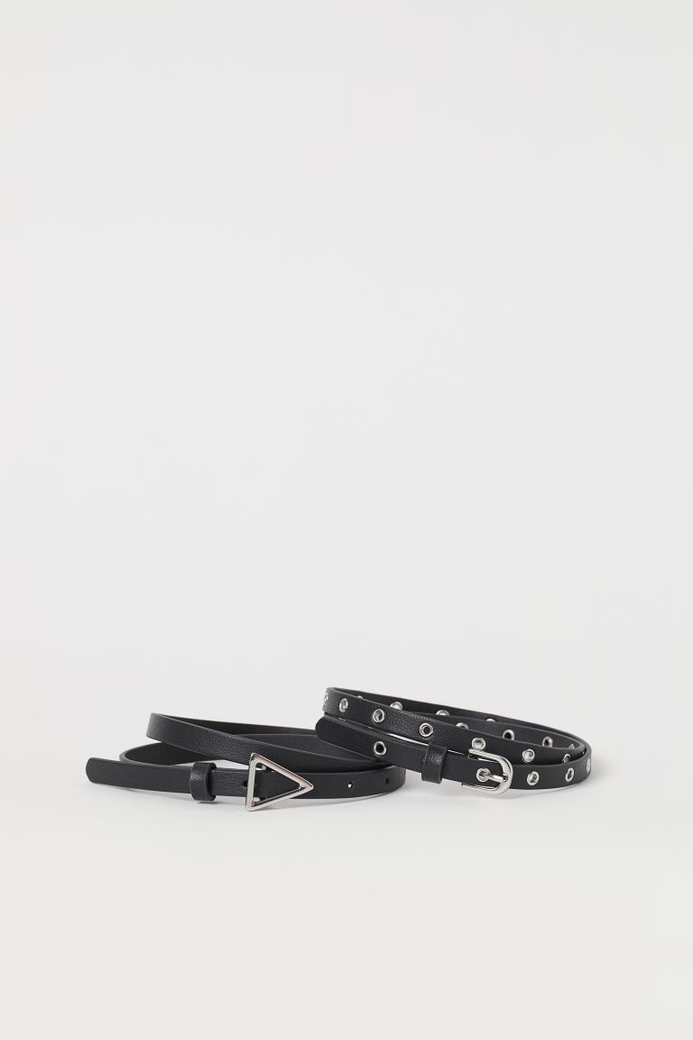 2-pack waist belts | H&M (UK, MY, IN, SG, PH, TW, HK)