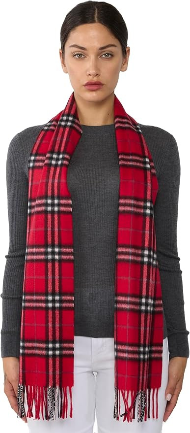 JENNIE LIU Women's 100% Pure Cashmere Scarf for Women | Amazon (US)