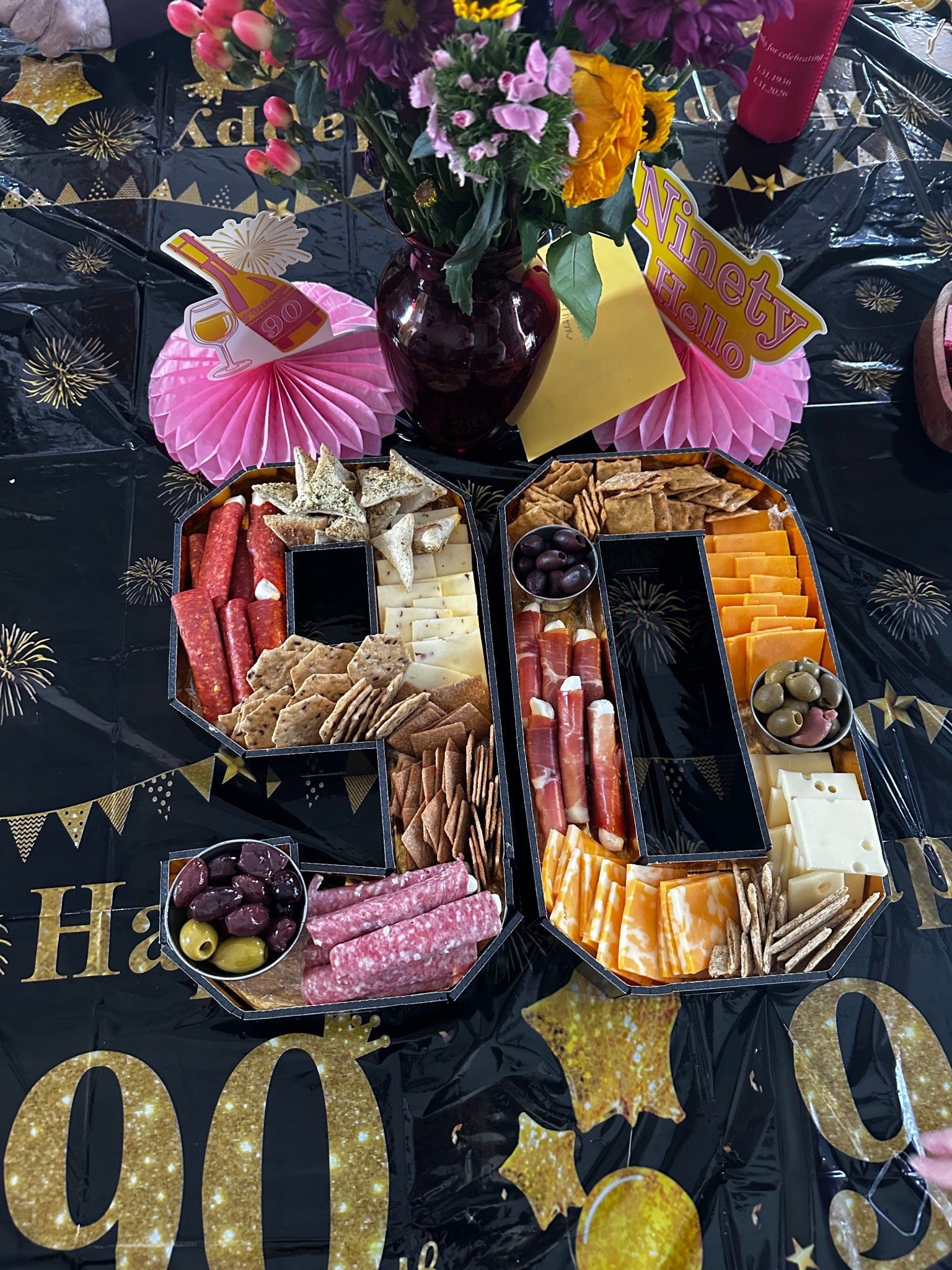 90th birthday party supplies!! A simple yet effective way to make a statement at a party is with the charcuterie  board! You can turn any word, date or number into the start of the show!

#LTKvlog #LTKfoodie #LTKHome