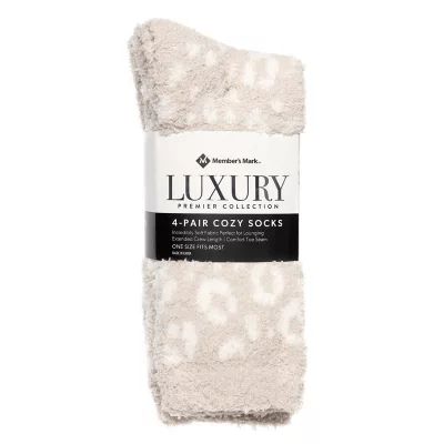 Member's Mark Luxury Premier Collection Ladies 4 Pack Cozy Sock | Sam's Club