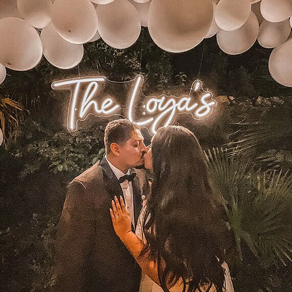 Wedding Neon Sign, Custom Neon Sign, Name Sign, Wedding Led Neon Sign, Acrylic Wedding Sign, Pers... | Etsy (US)
