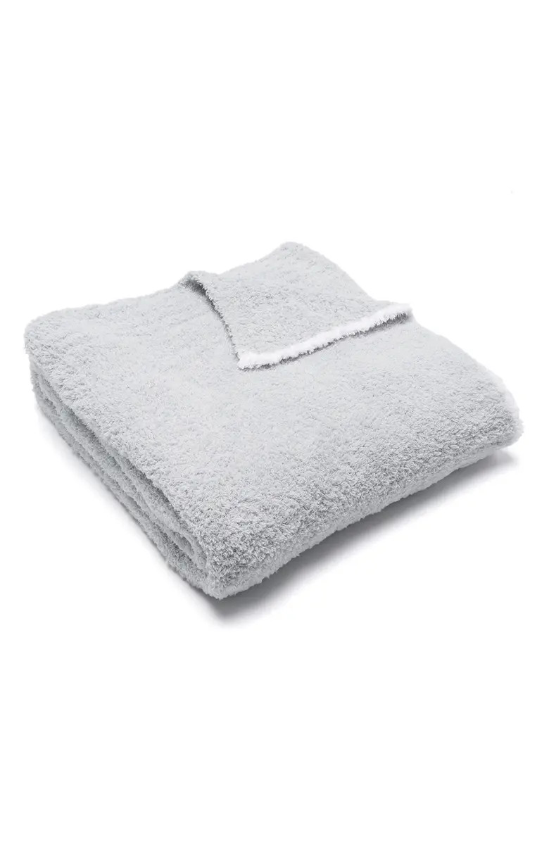 BAREFOOT DREAMS CozyChic Rib Trim Throw - 45" x 60" | Nordstromrack | Nordstrom Rack