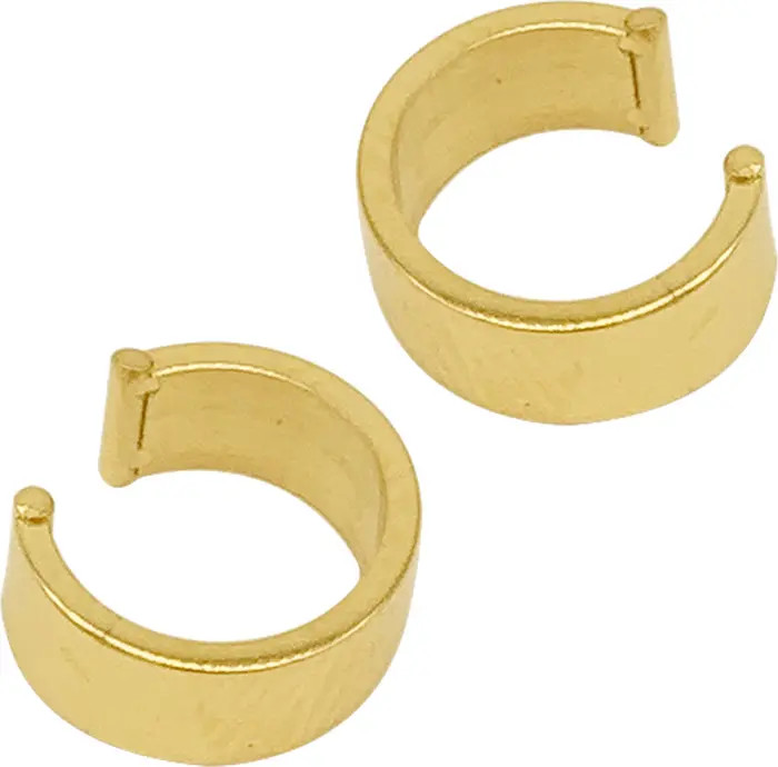 14K Yellow Gold Vermeil Stainless Steel Cuff Earring | Nordstrom Rack