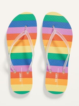 Patterned Flip-Flop Sandals for Women (Partially Plant-Based) | Old Navy (US)