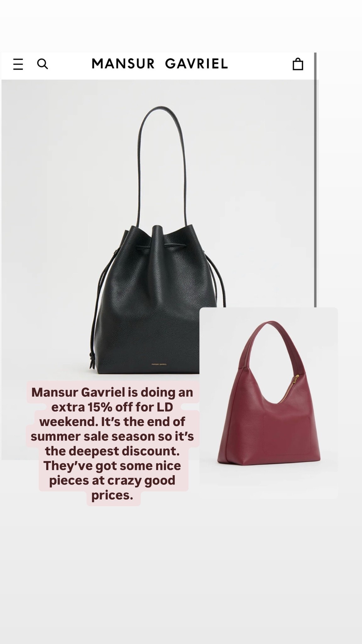 Manor Gavriel sale. Extra 15% off!

#LTKcanada #LTKsale