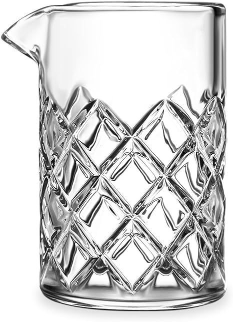 Cocktail Mixing Glass - Bar Mixing Pitcher for Stirring Drinks - 1/4-inch Thick Walls - 17-ounce,... | Amazon (US)