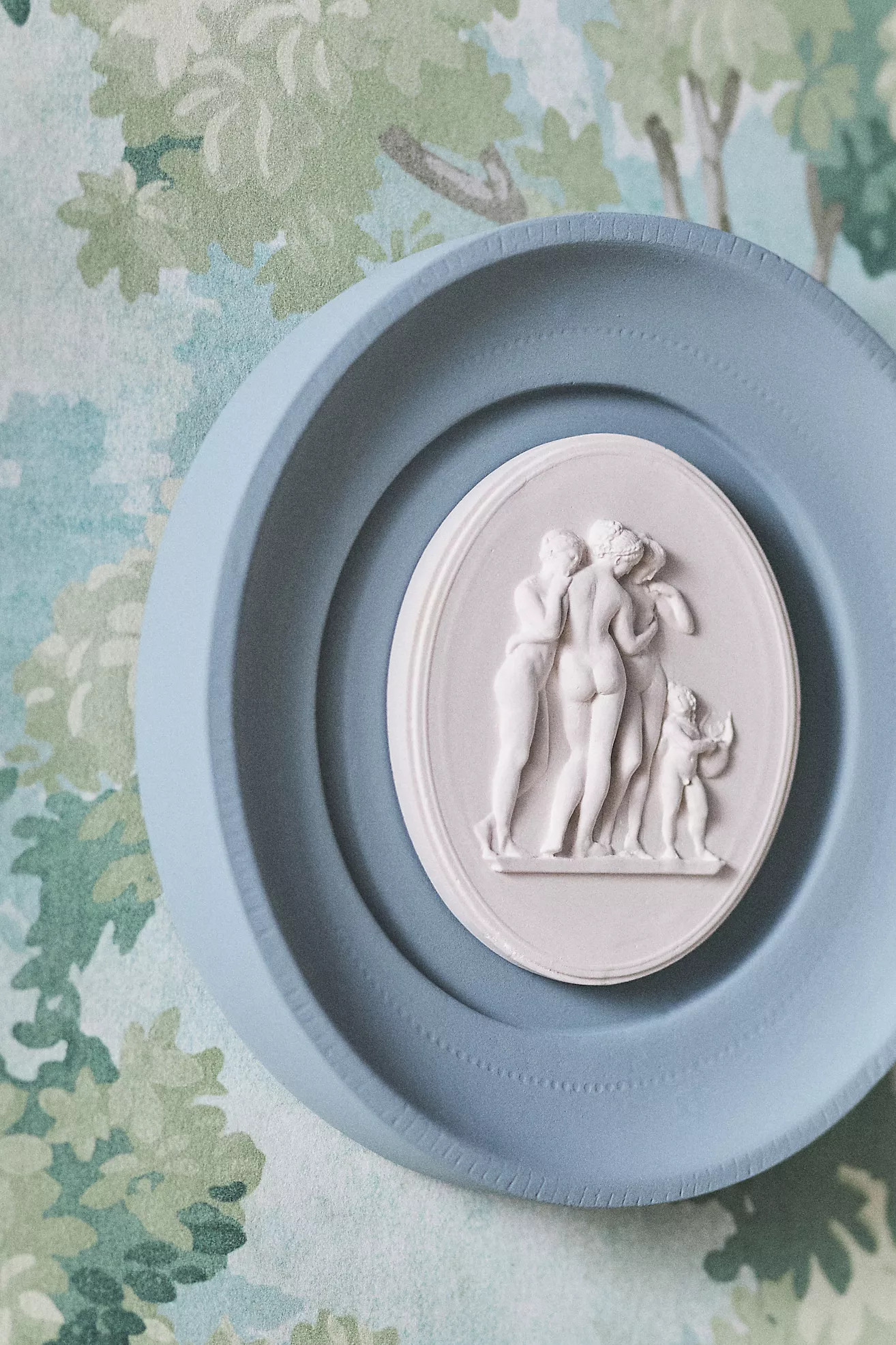 STATUETTE Blue Plaster Framed Intaglio Gallery Wall Charm | Anthropologie (US)