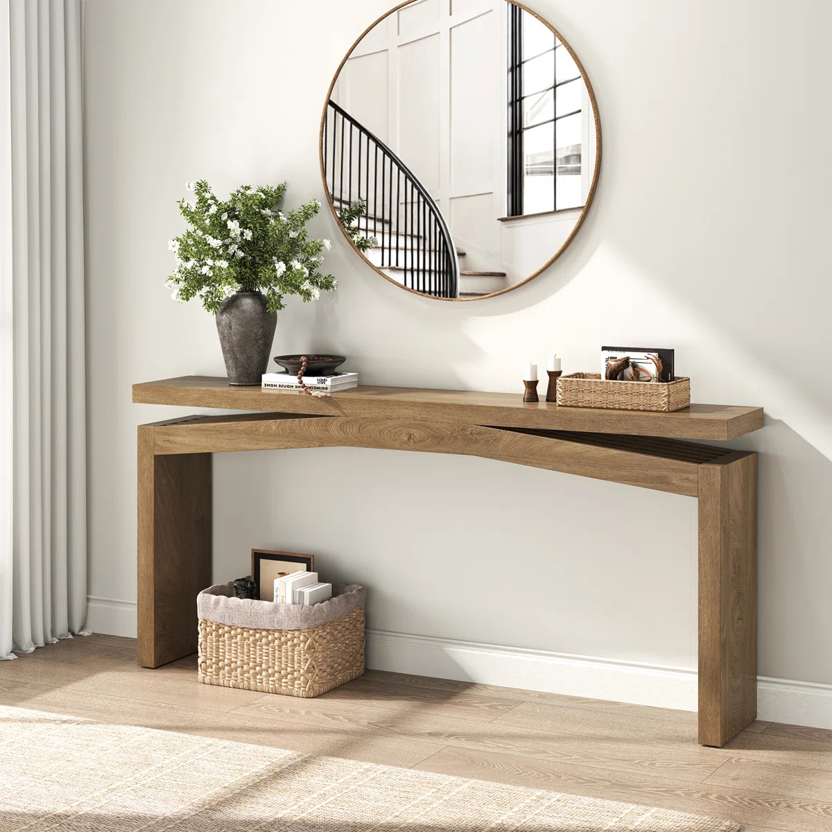 63-Inch Wood Console Sofa Table For Entryway Living Room | Wayfair North America