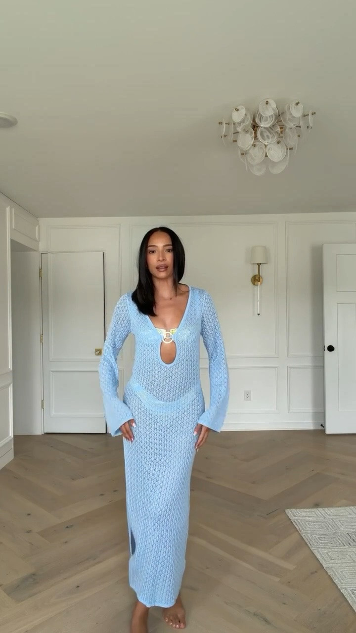 40% OFF crochet cover up + an extra 20% OFF in cart!! This shade of blue is so pretty and the material is super lightweight! Wearing size P bikini top, size M bikini bottoms and size S crochet cover up dress 

summer outfit, vacation outfit, mom outfit, postpartum outfit, pool outfit, beach outfit, resort wear, beach cover up, abercrombie swim, abercrombie cover up, abercrombie sale

#LTKSeasonal #LTKSaleAlert #LTKSwim