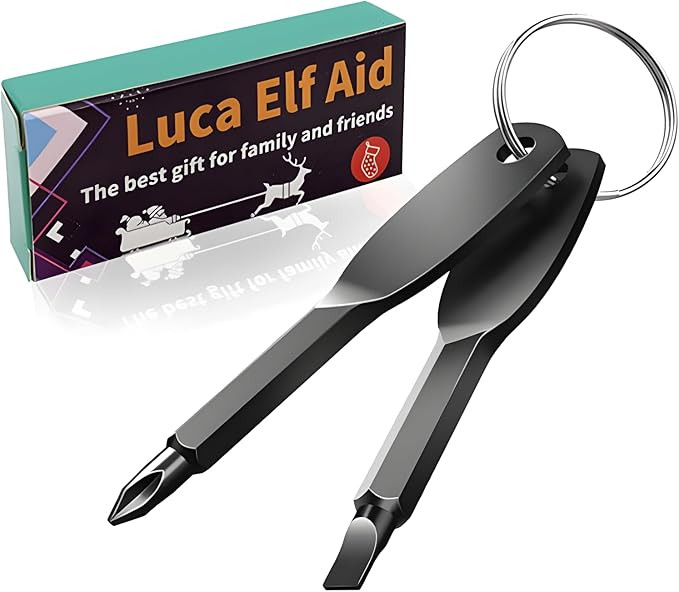 Keychain Screwdriver Set Gifts for Men, Christmas Gifts Stocking Stuffers for Men, 4-in-1 Screwdr... | Amazon (US)