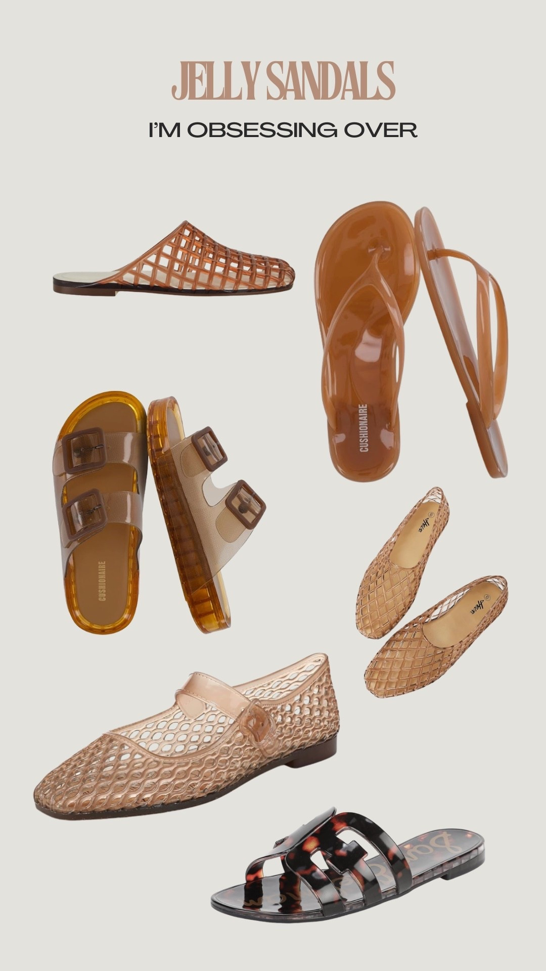 Jelly sandals are officially having a moment and I'm not mad about it. 🤎

From chic woven flats to classic fisherman styles and easy everyday slides, these are the pairs I'm currently obsessing over for summer. They're comfortable, neutral, and surprisingly easy to style with dresses, denim, shorts, and everything in between.

I've linked all of my favorites here before they inevitably start selling out. Which pair is your favorite? ✨

#LTKootd #LTKmomlife