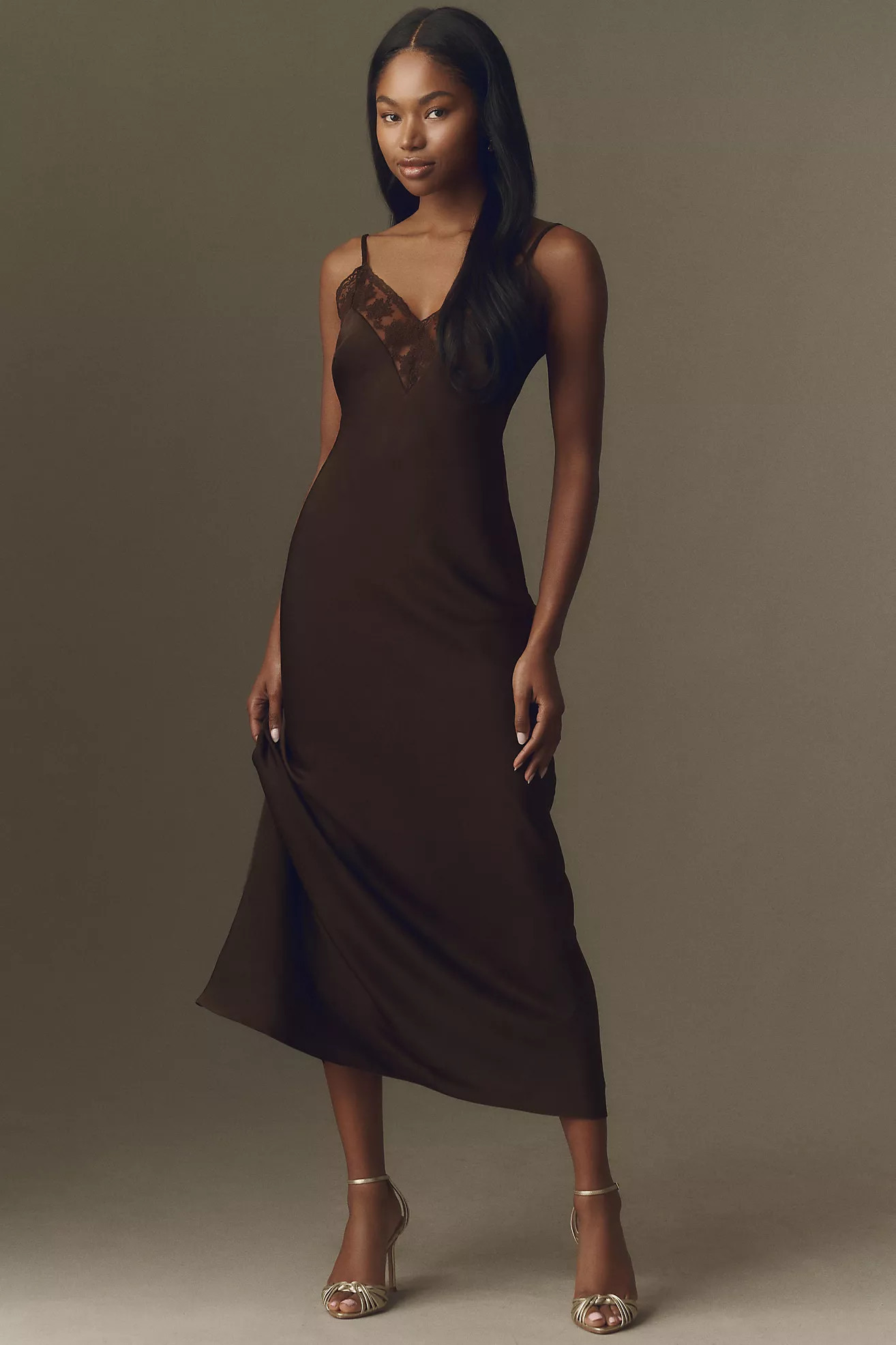 Bardot Bonita Lace-Trim Maxi Dress | Anthropologie (US)