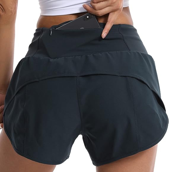 Kcutteyg Running Shorts for Women with Liner High Waisted Lightweight Womens Workout Shorts with ... | Amazon (US)