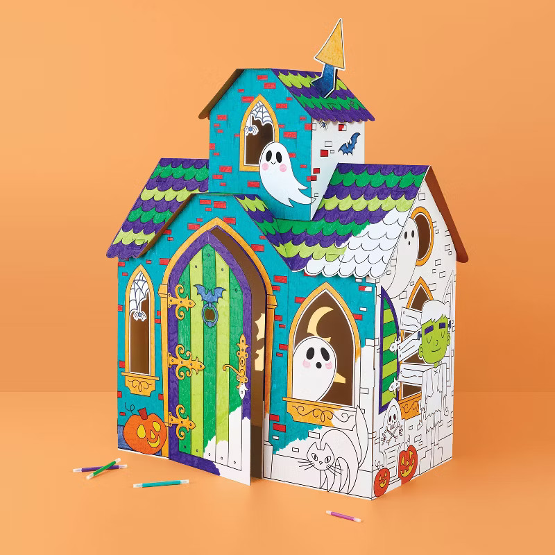 Color-Your-Own Haunted House Fort - Mondo Llama™ | Target